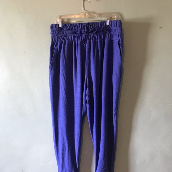 Pants - Women's Elastic Waist Joggers in Blue